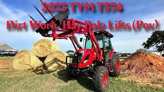 2023 TYM T574 Dirt Work/Hay Bale Lifts (Pov)