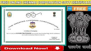 Free Online Chennai Government Certificate | Free Govt Certificate| Online Certificate |Knowledge100