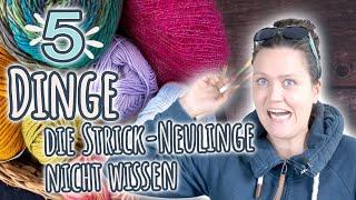 5 Dinge, die Strick-Einsteiger falsch machen! Stricken - Tipps für Anfänger