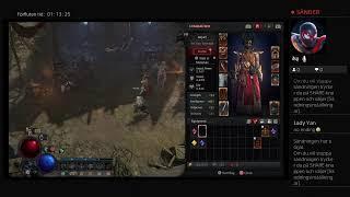 usikminers PS4-livesändning Diablo IV Endgame content