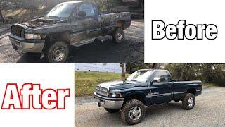 Restoring Dodge Diesel pickup.   START TO FINISH (must watch)