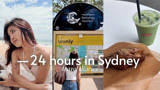 24hrs in sydney—  grwm, manly beach, newtown, & friends | australia travel diaries 