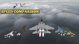 Speed Comparison 3D - Fastest Fighter Jet | Fastest Aircraft 2023