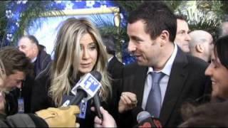 Jennifer Aniston Adam Sandler in awe of Brad Blanks - Just Go With It Premiere NYC