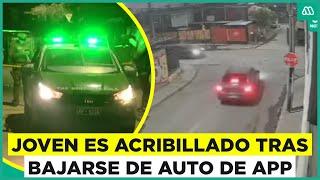 Joven de 25 años es acribillado en Puente Alto tras bajarse de un auto de aplicación