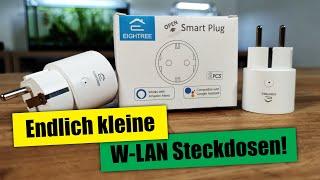 EIGHTREE smarte WiFi Steckdosen  Kleine W-LAN-Steckdosen mit Verbrauchsmessung!