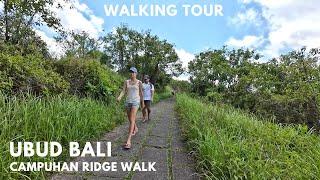 Walking Tour UBUD Bali  Campuhan Ridge Walk | Peaceful Green Walking Trail Away From City Sound