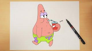 How to draw Patrick star || Step by step || SpongeBob SquarePants