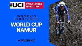 HUGE WIN ON BRUTAL COURSE!  | 2024 UCI Cyclocross World Cup Namur Women's Highlights