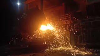 The Night Symphony of Steel Tapping  #steelmaking