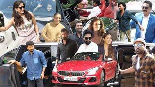 Celebrities With their Super Cars & Mass Arrival | Kollywood Actors | Tamil Cinema Celebrities