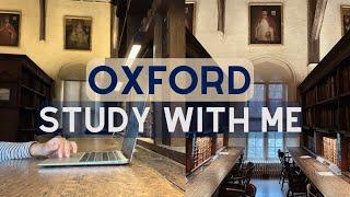 1-HOUR STUDY WITH ME | Harry Potter Library | University of Oxford | Library sounds