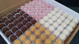 100 Brigadeiros- 4 Receitas- Paçoca- Tradicional- Beijinho e Bicho de Pé-