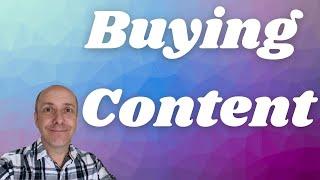 Where to buy content for your affiliate blog or niche website - Online content providers