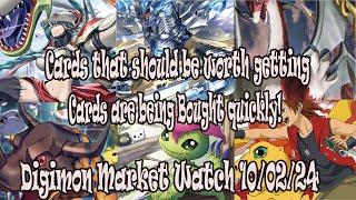 Cards that should be worth getting! Cards are being Bought quickly! | Digimon Market Watch