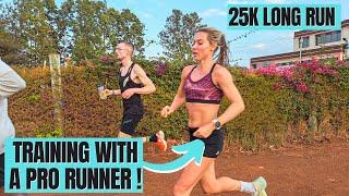 25KM LONG RUN With A PRO Marathoner (Kenya Experience DAY 7)