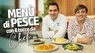 MENÙ DI PESCE CON IL TOCCO DA CHEF - 4 ricette con @chefsebastianfitarau di @GialloZafferanoTV