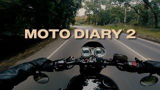 Moto Diary 2 | Forest Ride Pure Engine Sound | Triumph Bonneville T100