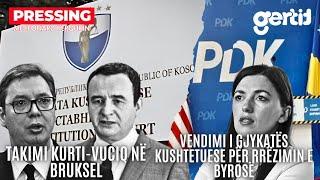 Kurti e Vuçiq, shkojnë në Bruksel por nuk takohen | PRESSING | T7