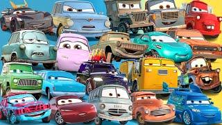 Looking For Lightning McQueen, Kabuto, Danny Swervez,Grem,  Rusty Rust-eze,Bubba Wheelhouse