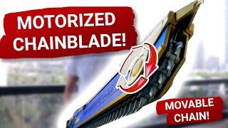  Chainblade is ready! Motorized sword with sound effect!