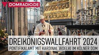 Pontifikalamt mit Erzbischof Rainer Kardinal Woelki zur Dreikönigswallfahrt 2024 im Kölner Dom