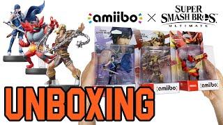 Super Smash Bros Ultimate Series Amiibo Chrom+Simon+Incineroar Unboxing