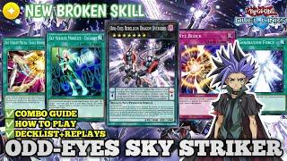 [ODD-EYES REBELLION OVERLOAD] NEW BROKEN SKILL WITH ENGINE SKY STRIKER IN YU-GI-OH DUEL LINKS.