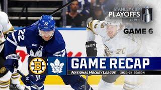 Gm 6: Bruins @ Maple Leafs 5/2 | NHL Highlights | 2024 Stanley Cup Playoffs