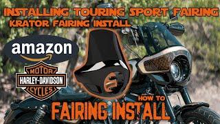 Krator Fairing Install - Burly Touring Sport Fairing Install - Club Style Sportster Build