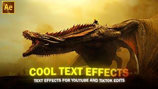 Text effects giveaway ;after effects