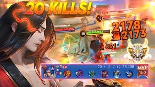 CARRY YOUR TEAM WITH UKYO TACHIBANA JUNGLE, PRO GAMEPLAY 20 KILLS! - BEST BUILD & ARCANA - HOK