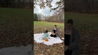 the crunch of the leaves make me sad fall is ending  #vlog #toddlermom #ditl #sahm #sahmvlog