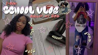 SCHOOL VLOG  2 high school days in my life| classes, grwm, ootd, friends…ect