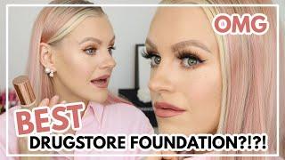 Full Face Of Drugstore Makeup Tested  Best Foundation EVER?!