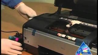 Installation des Dauerdrucksystems (CISS) für Drucker Epson Stylus Photo 1390