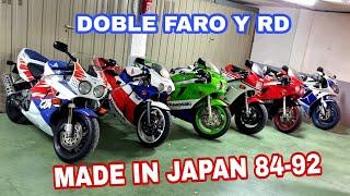 I present to you my 6 Japanese Sport Bikes from the 80s-90s with 2 headlights and RD 
