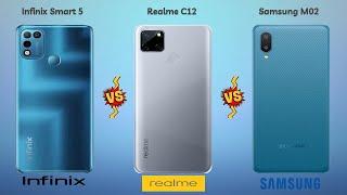 Infinix Smart 5 vs Realme C12 vs Samsung M02 Specification's Comparison