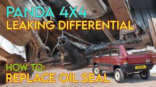 How to replace differential input pinion oil seal on a MK2 Panda 4x4 141a