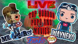 Wayneko & Mr. Techbot Ask what are the best horror Funko Pops! And Movies watch Live