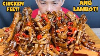 Spicy Chicken Feet Mukbang Asmr | Filipino Food Mukbang Philippines