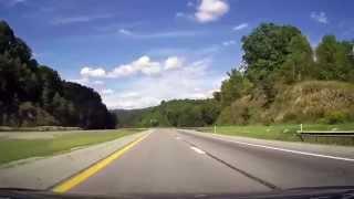 Driving along The Entire Length of the West Virginia Turnpike I77