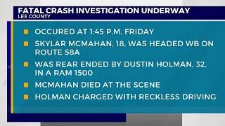 VSP: Man charged after reportedly rear-ending, killing teen on bicycle in Lee Co.