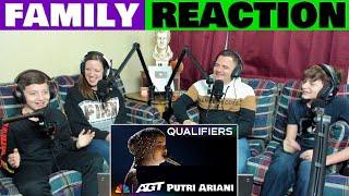 Family Reaction - Putri Ariani AGT 2023 Qualifier Performance @putriarianiofficial