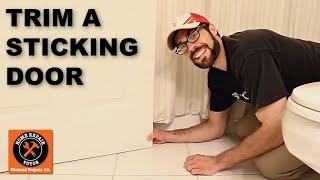 How to Trim a Sticking Door with an Electric Hand Planer