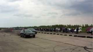 Audi A4 1.9 TDI quattro (TurboChip) vs Audi A6 C4 2.5 TDI quattro (Drag Race 05.05.2012, Jēkabpils)