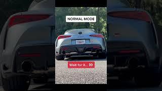 Toyota Supra with Full Catback FI Exhaust System - Normal vs Sport Mode Revs