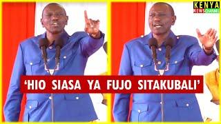 Ruto ANGRY speech today in Church - Listen what he told Gen Z in Nyandarua