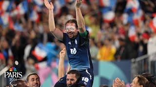 Penalties decide epic blind soccer gold medal match between France and Argentina | NBC Sports