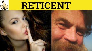  Reticent Reticently Reticence - Reticent Meaning - Reticence Examples - C2 English Vocabulary